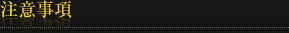 注意事項
